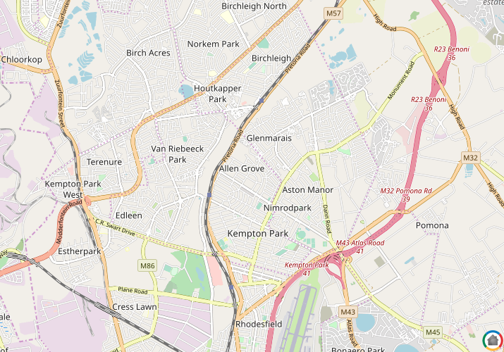 Map location of Allan Grove
